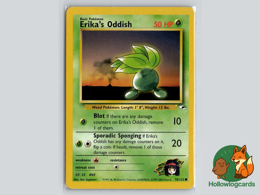 Erika's Oddish (78/132) - Gym Heroes Pokémon Card
