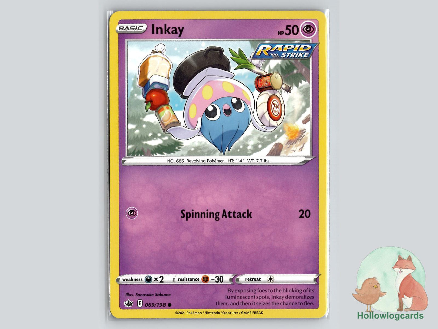 Inkay (069/198) - Chilling Reign Pokémon Card