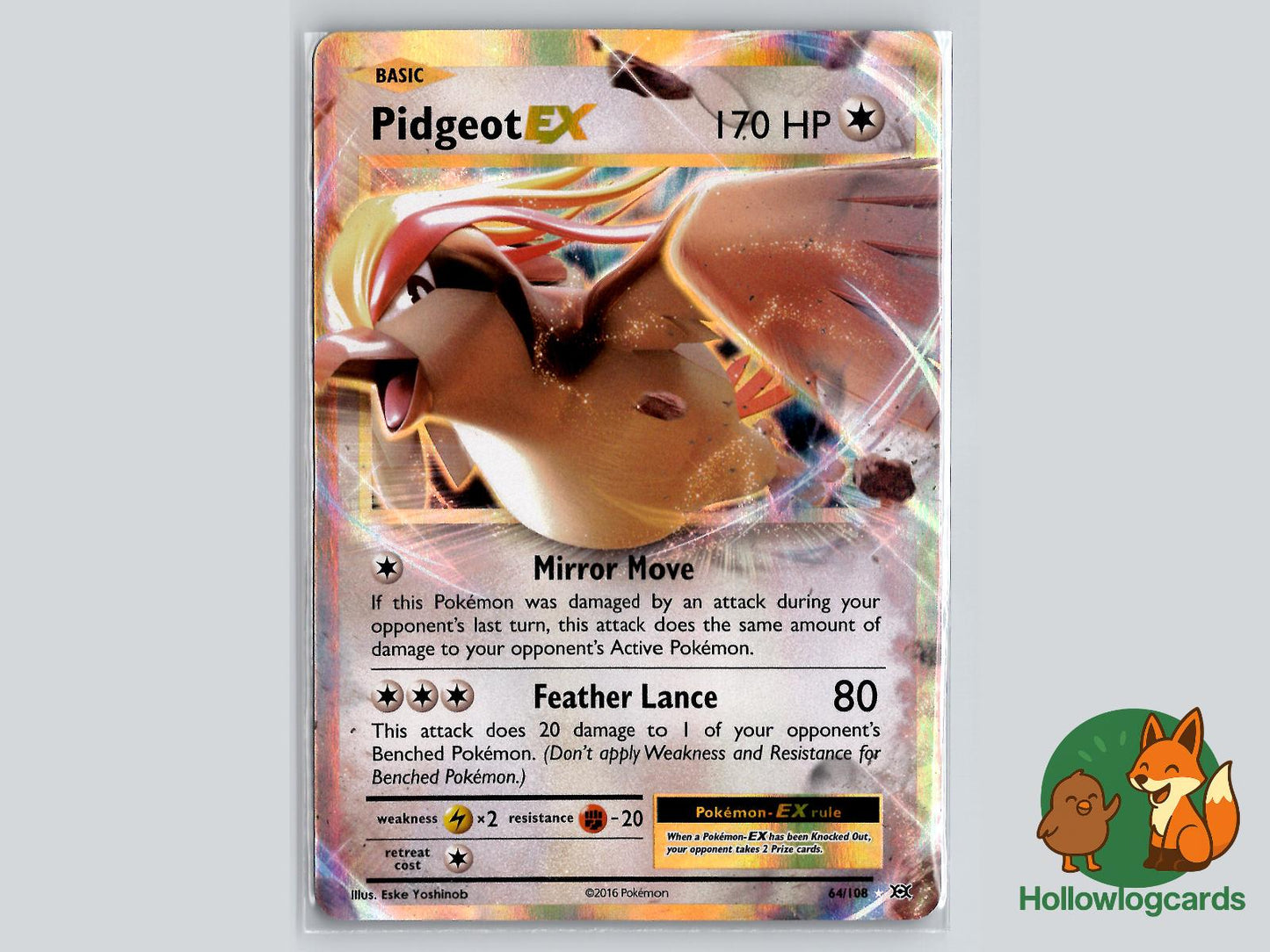 Pidgeot EX (64/108) - Evolutions Pokémon Card