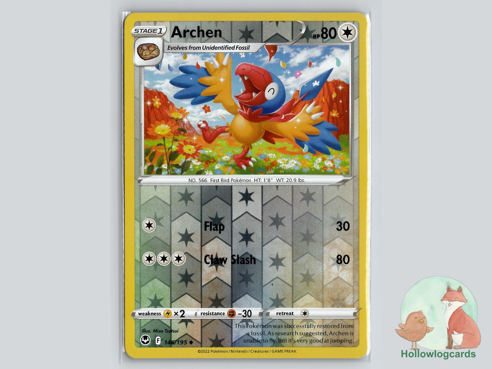 Archen (146/195) - Silver Tempest Pokémon Card