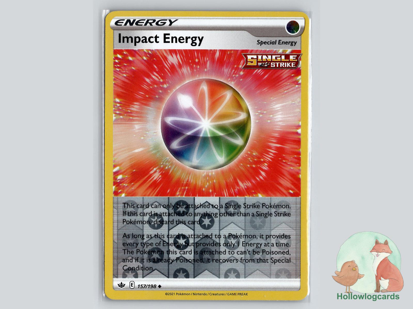 Impact Energy (157/198) - Chilling Reign Pokémon Card