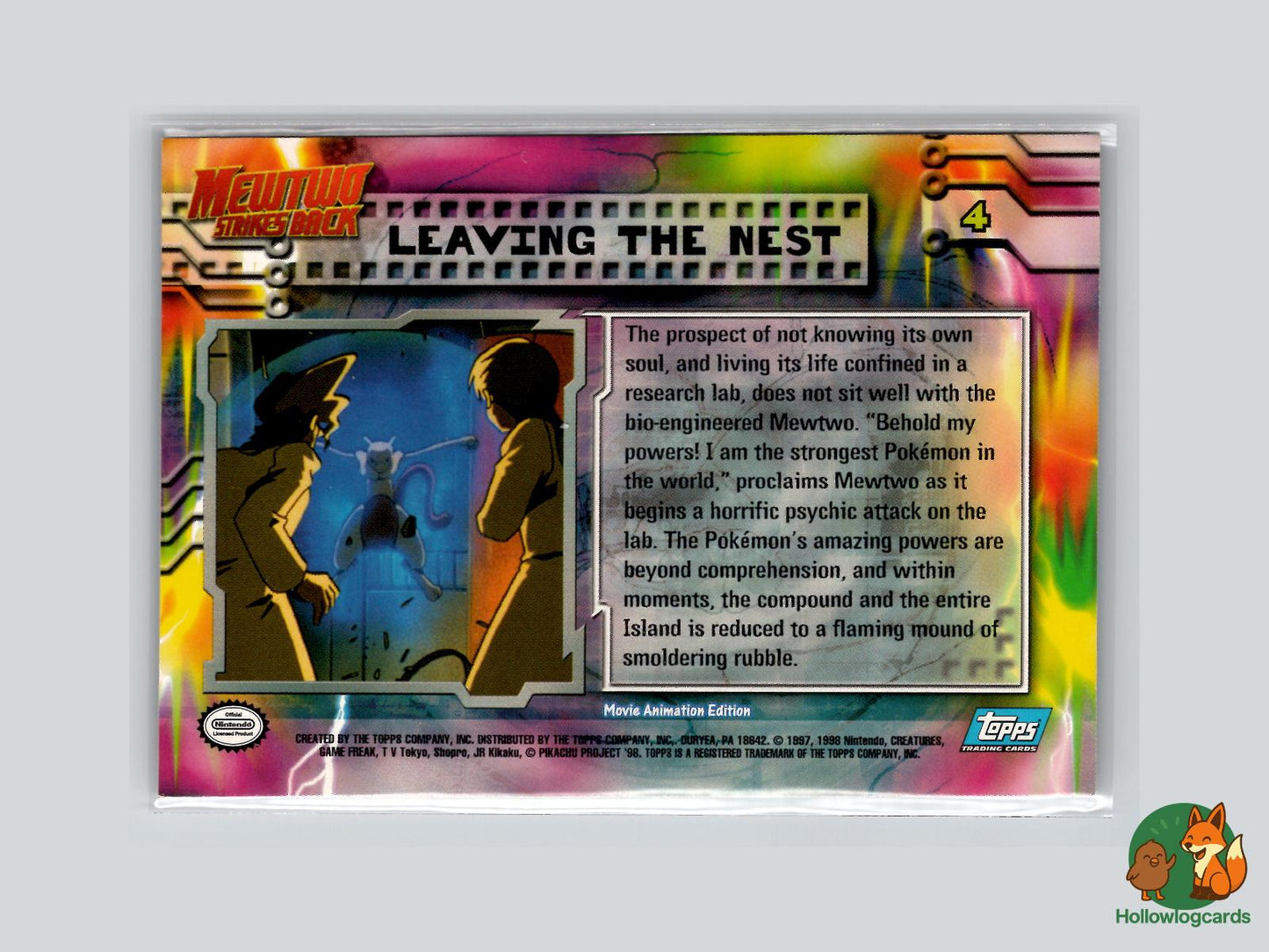Leaving The Nest [Mewtwo] (#4) - Topps Mewtwo Strikes Back