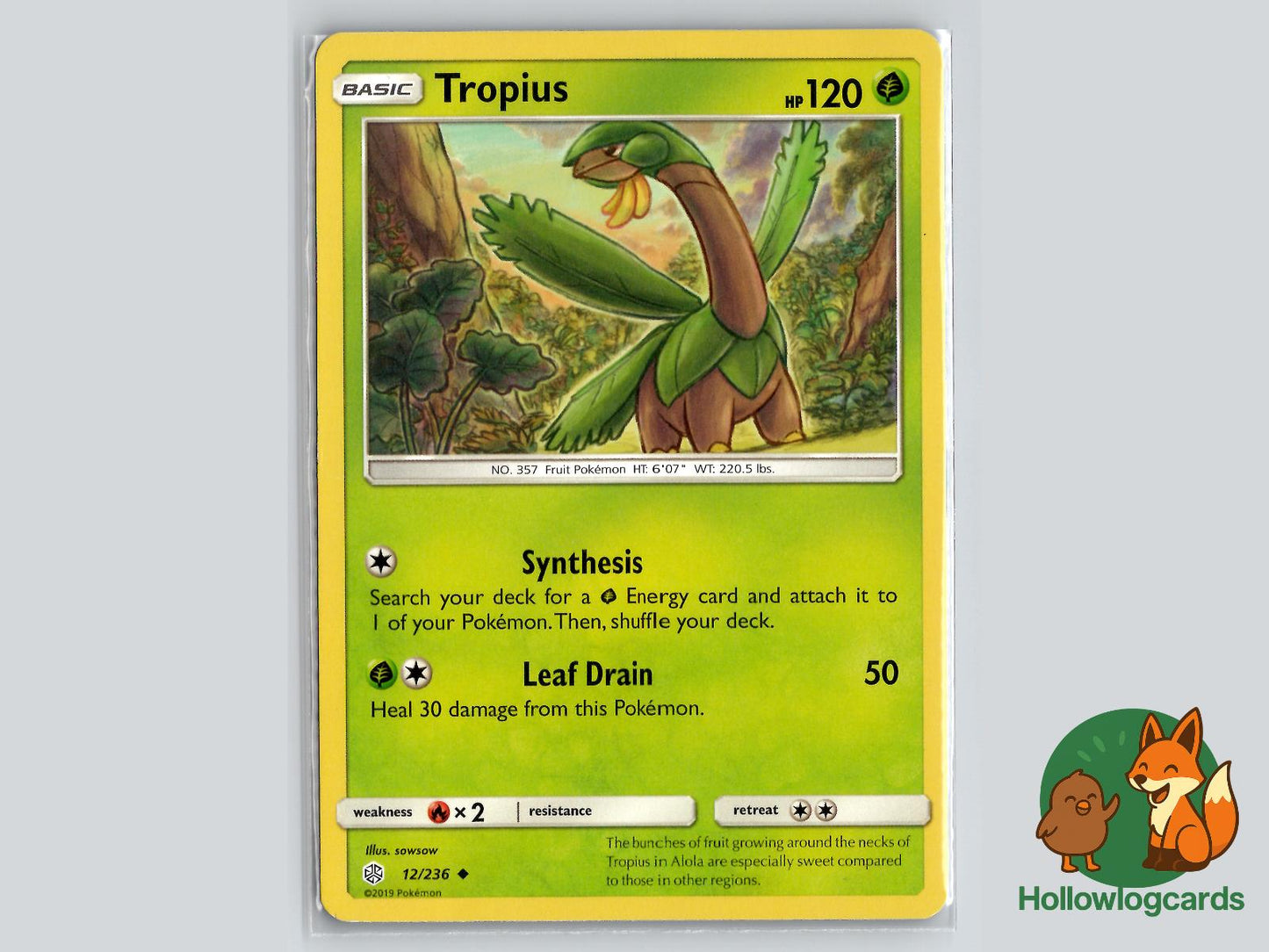 Tropius (12/236) - Cosmic Eclipse Pokémon Card
