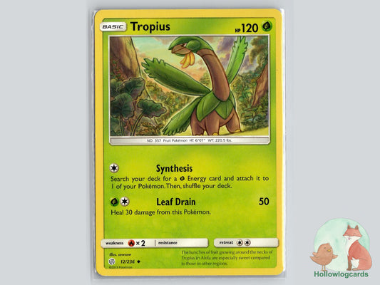 Tropius (12/236) - Cosmic Eclipse Pokémon Card