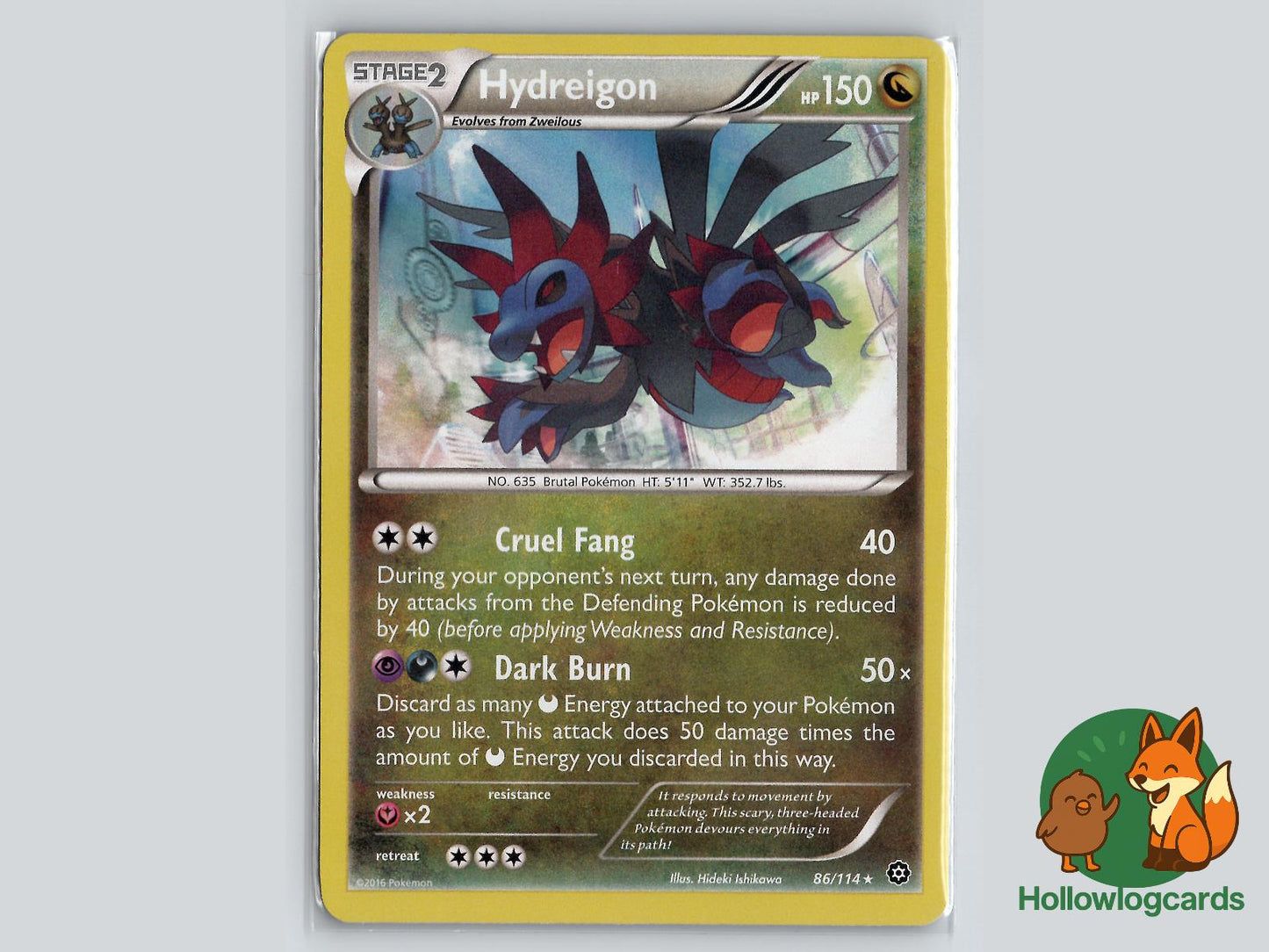 Hydreigon (86/114) - Steam Siege Pokémon Card