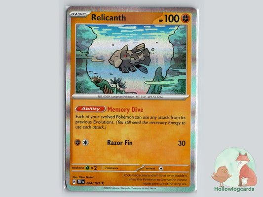 Relicanth (084/162) - Temporal Forces Pokémon Card