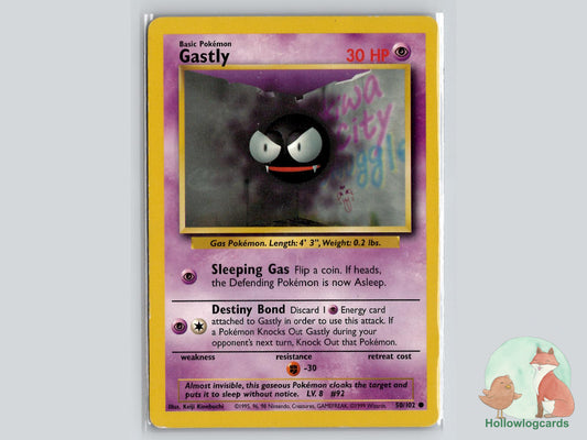 Gastly (50/102) - Base Pokémon Card