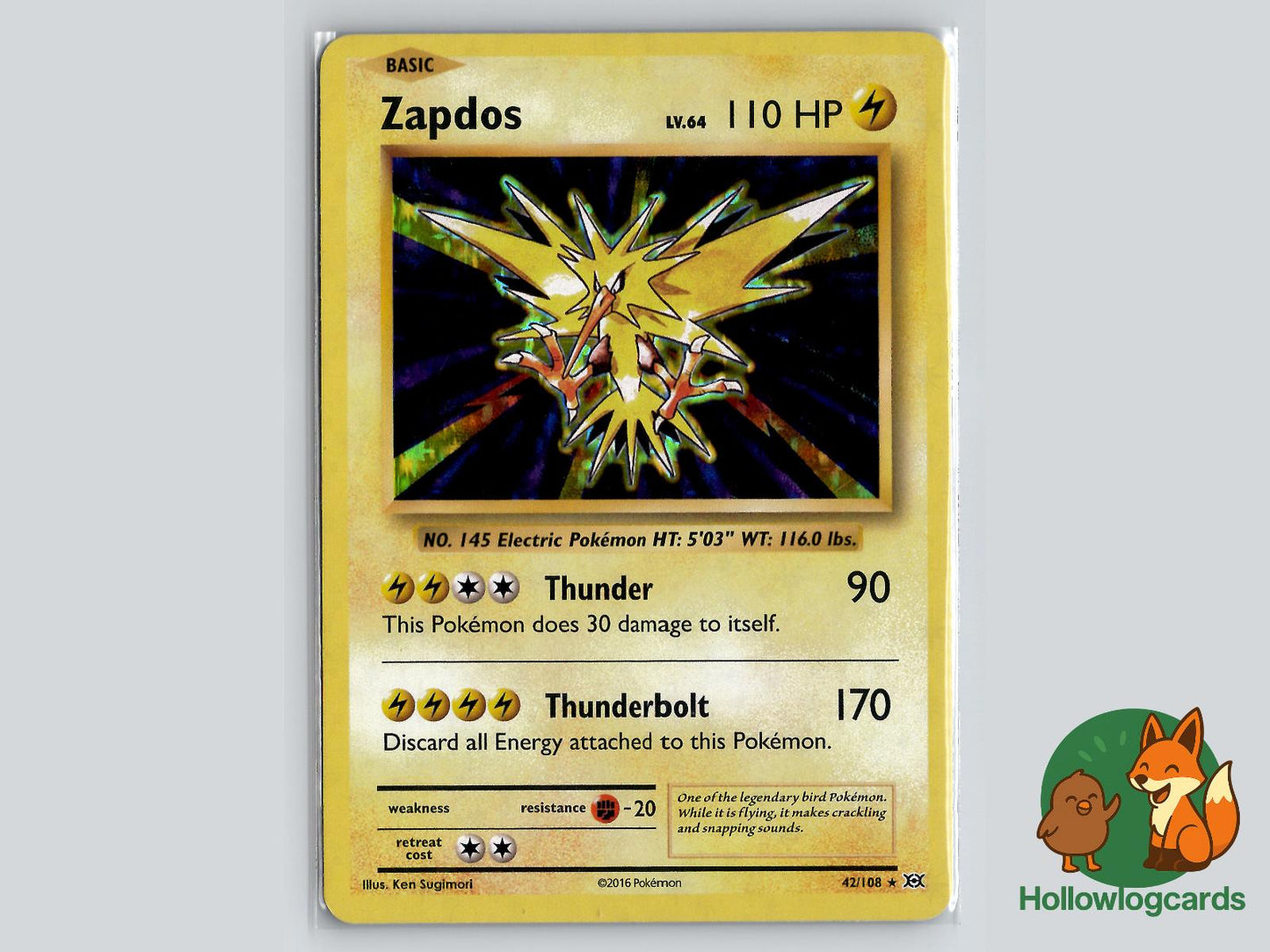 Zapdos (42/108) - Evolutions Pokémon Card