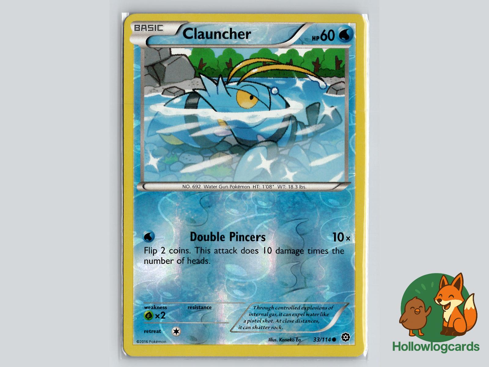 Clauncher (33/114) - Steam Siege Pokémon Card
