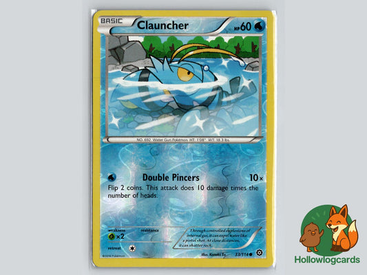 Clauncher (33/114) - Steam Siege Pokémon Card