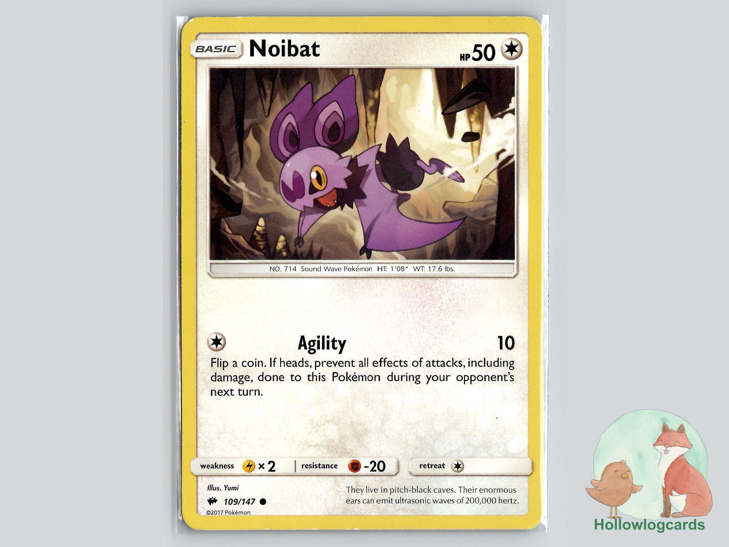 Noibat (109/147) - Burning Shadows Pokémon Card