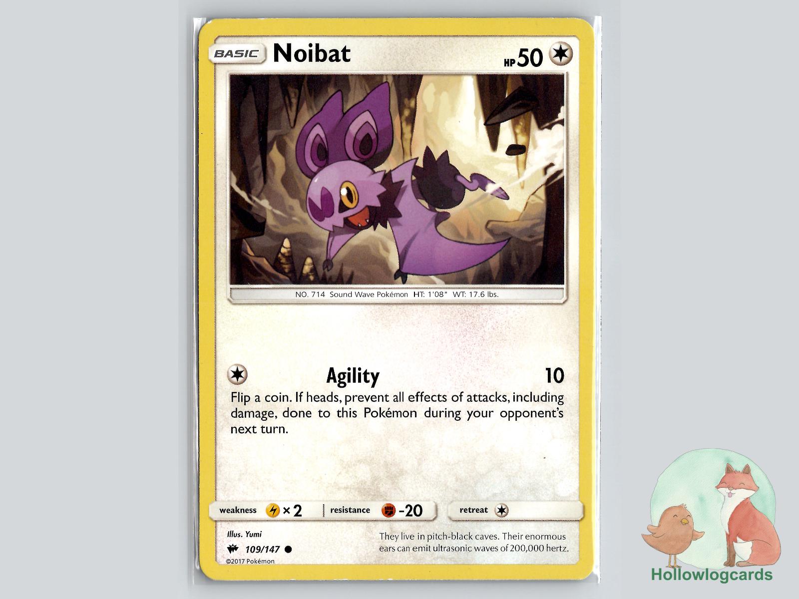 Noibat (109/147) - Burning Shadows Pokémon Card