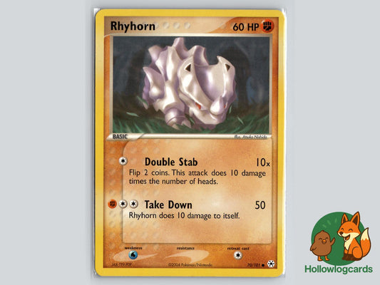 Rhyhorn (70/101) - Hidden Legends Pokémon Card
