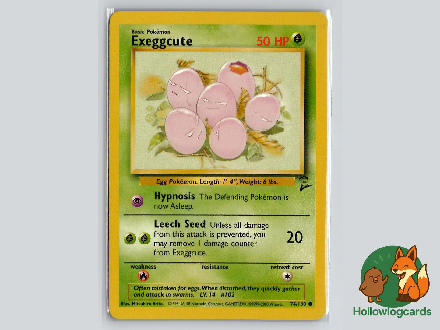 Exeggcute (74/130) - Base Set 2 Pokémon Card