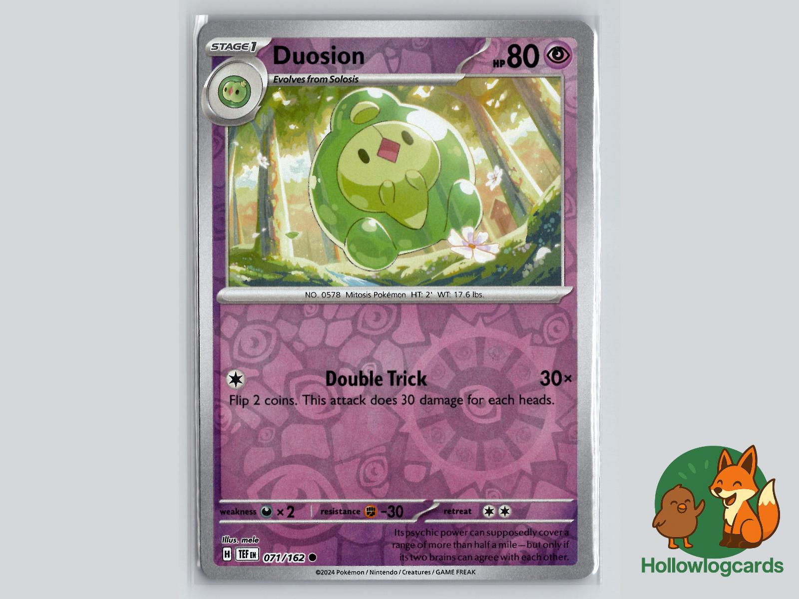 Duosion (071/162) - Temporal Forces Pokémon Card
