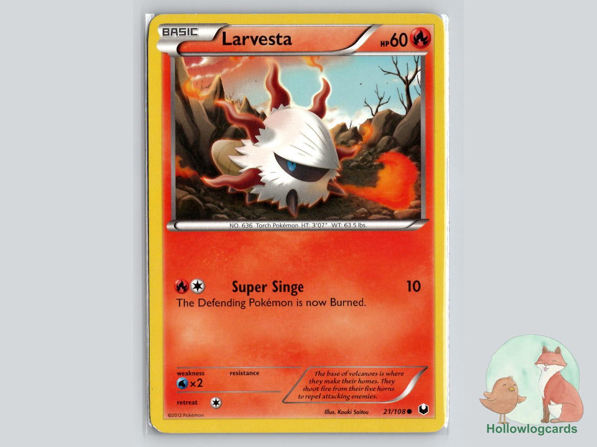 Larvesta (21/108) - Dark Explorers Pokémon Card