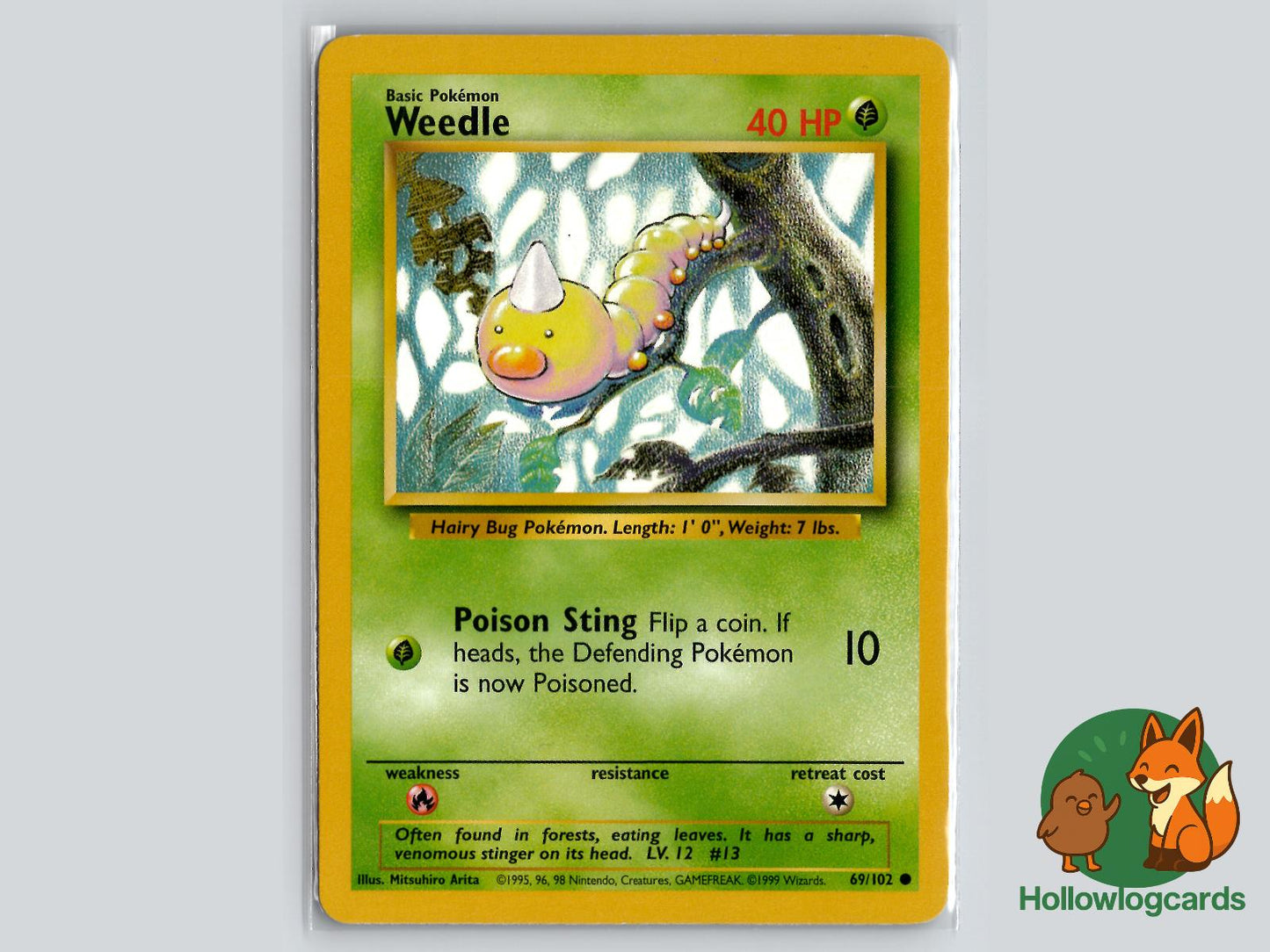 Weedle (69/102) - Base Pokémon Card