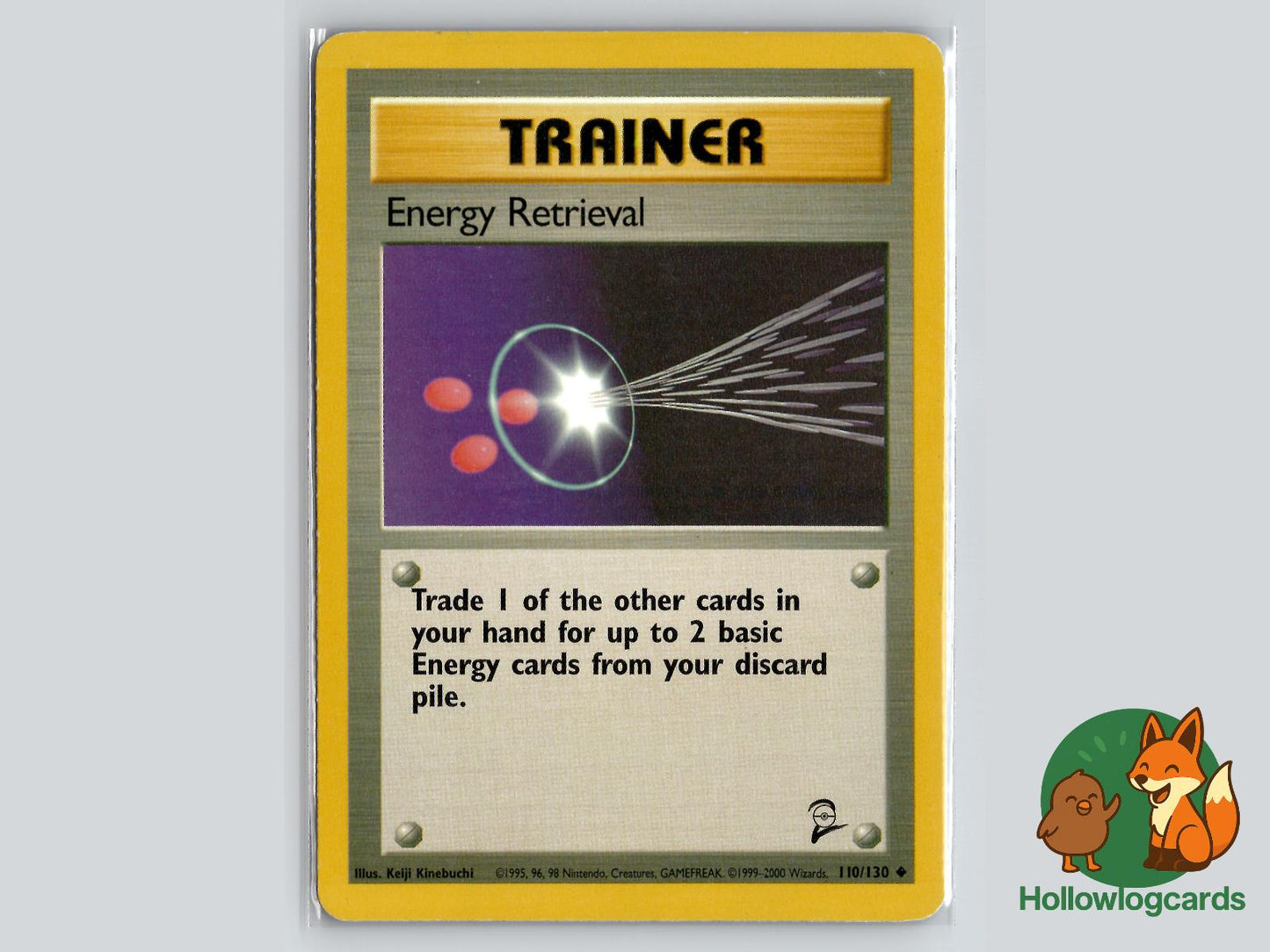 Energy Retrieval (110/130) - Base Set 2 Pokémon Card