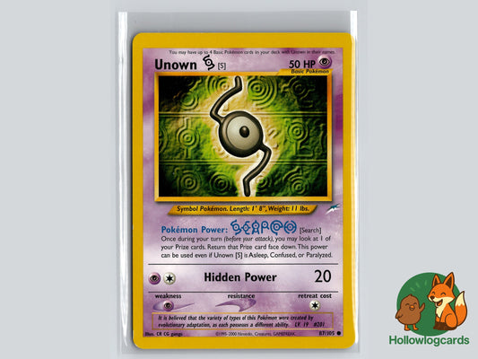 Image of Unown S Neo Destiny (N4) #87