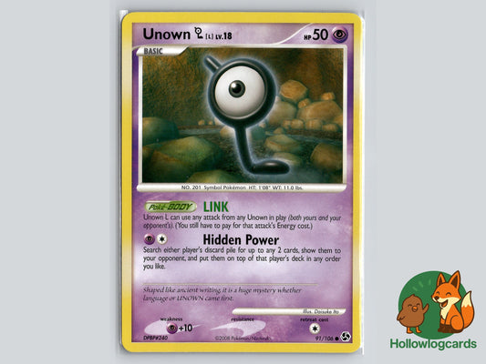 Image of Unown L Great Encounters (GE) #91