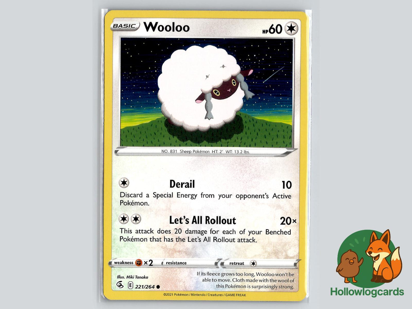 Wooloo (221/264) - Fusion Strike Pokémon Card