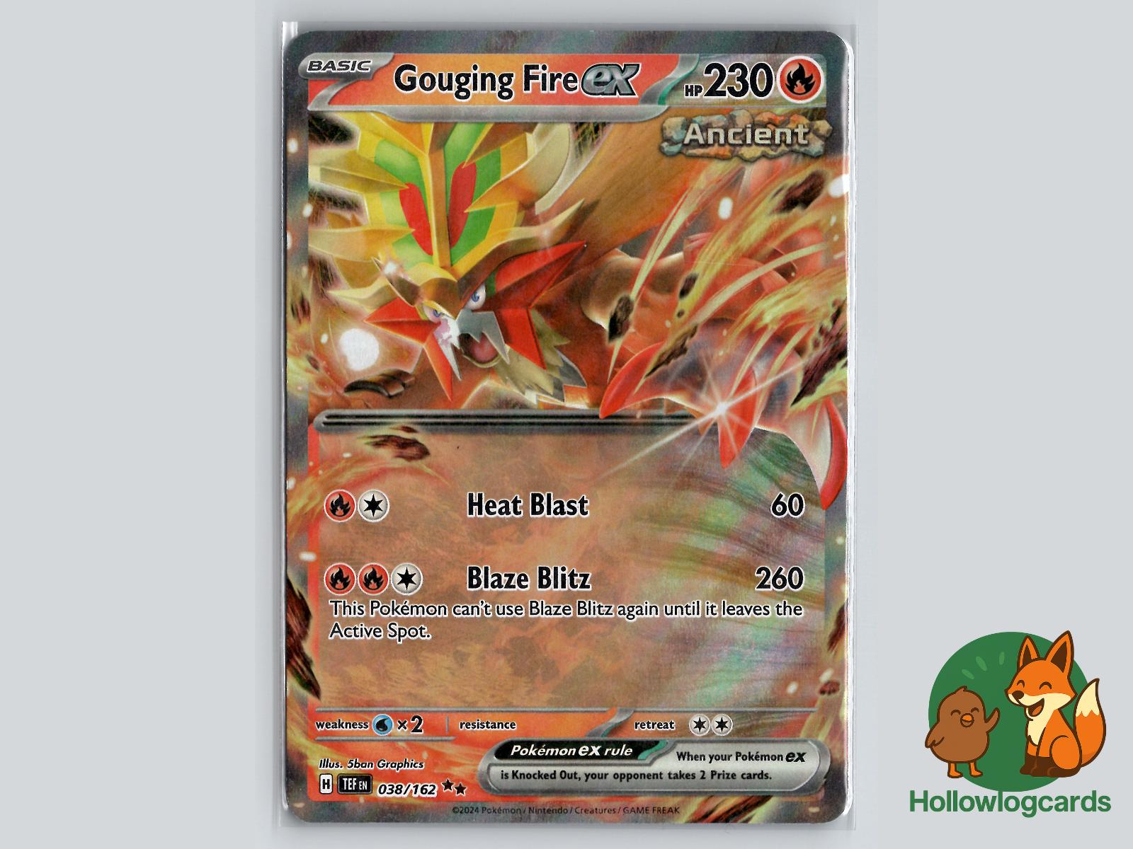 Gouging Fire ex (038/162) - Temporal Forces Pokémon Card