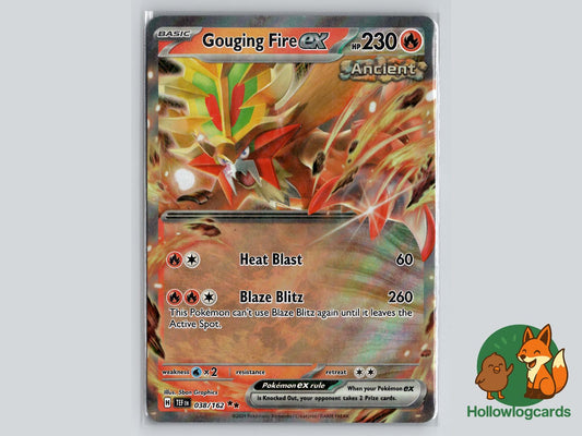 Gouging Fire ex (038/162) - Temporal Forces Pokémon Card