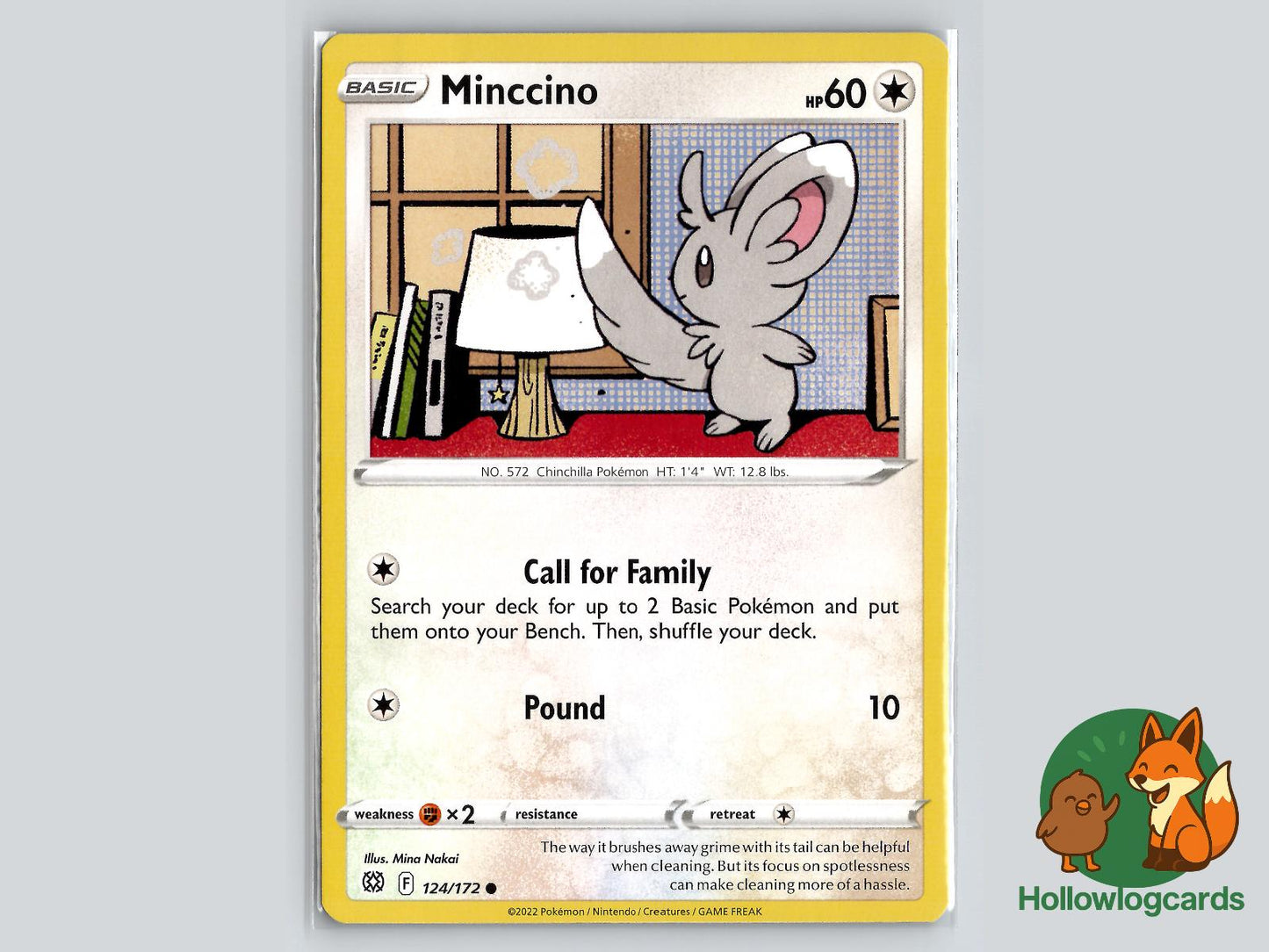 Minccino (124/172) - Brilliant Stars Pokémon Card