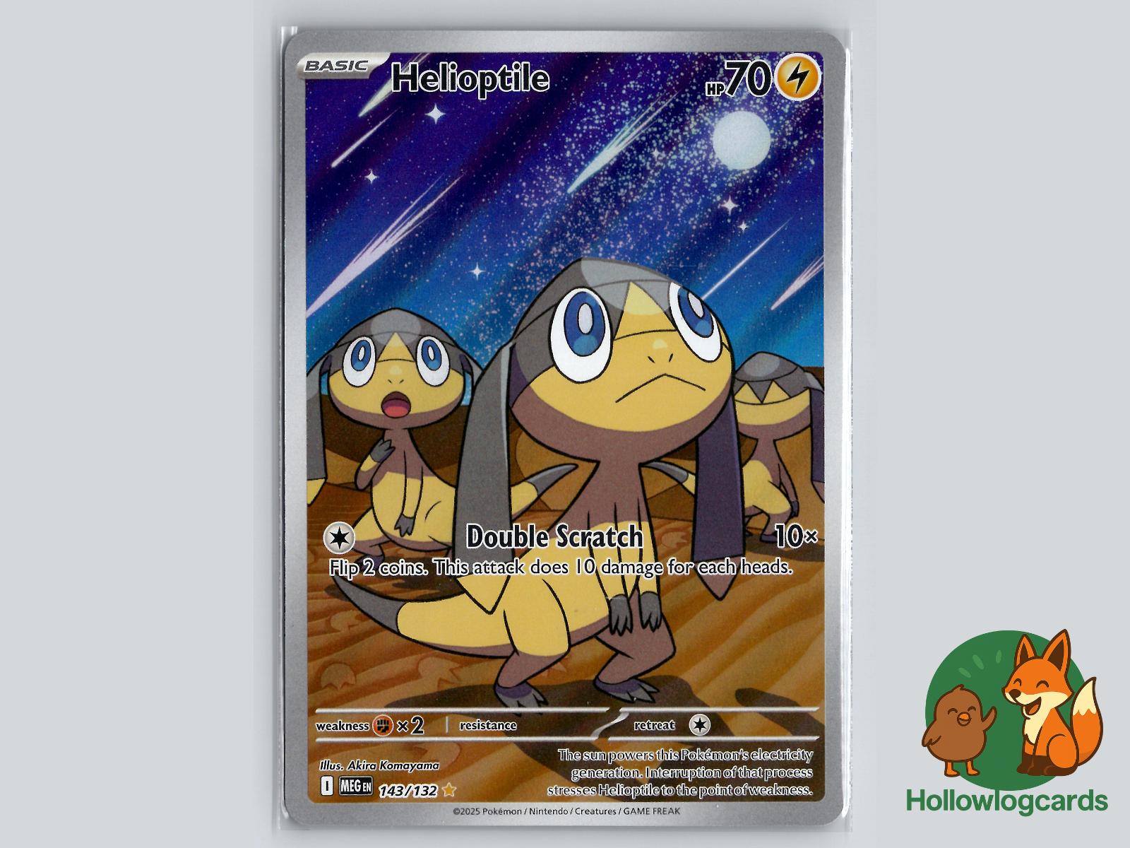 Helioptile (143/132) - Mega Evolution Pokémon Card