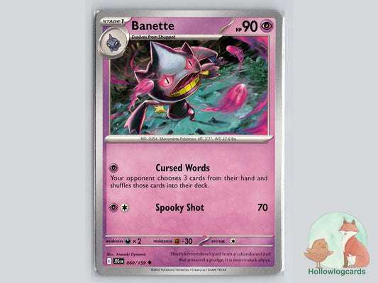 Banette (060/159) - Journey Together Pokémon Card