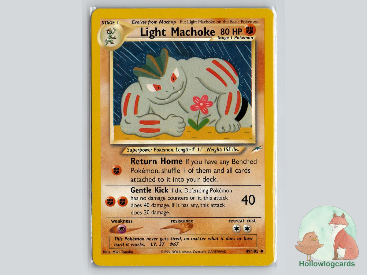 Light Machoke (49/105) - Neo Destiny Pokémon Card