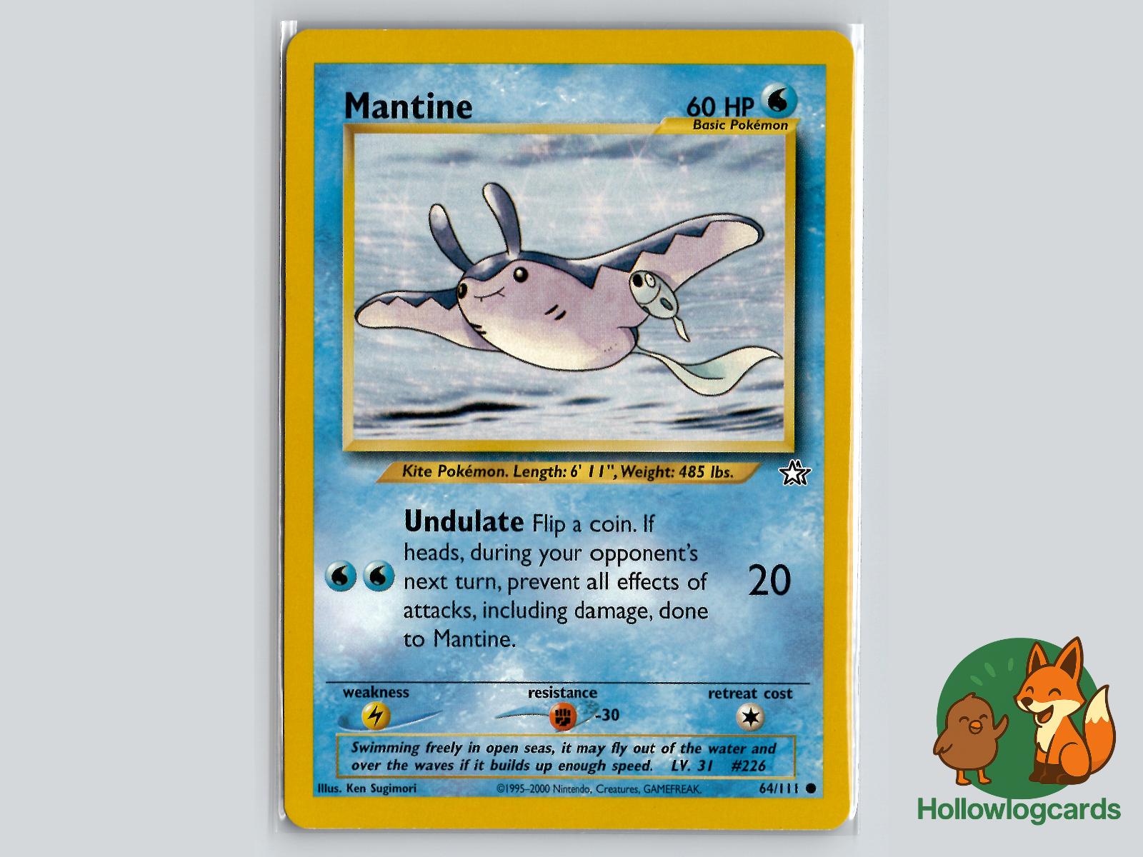 Mantine (64/111) - Neo Genesis Pokémon Card