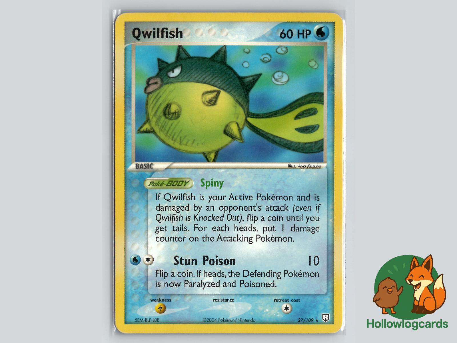 Qwilfish (27/109) - Team Rocket Returns Pokémon Card