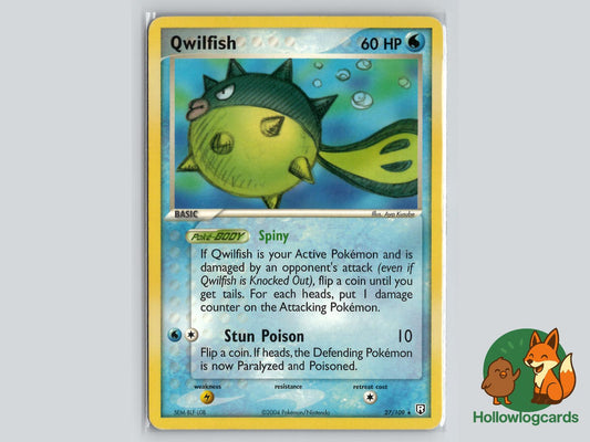 Qwilfish (27/109) - Team Rocket Returns Pokémon Card