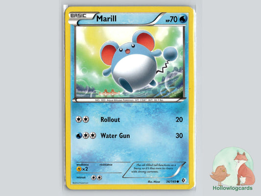 Marill (36/149) - Boundaries Crossed Pokémon Card