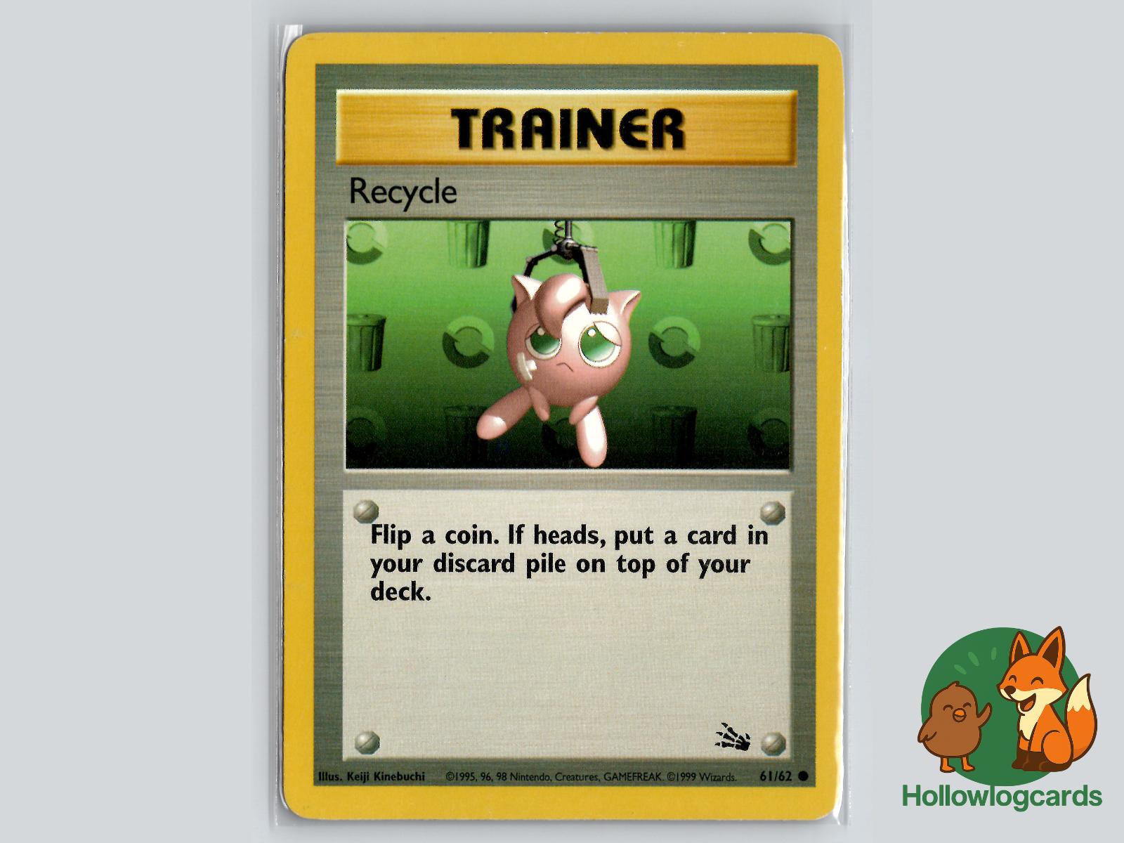 Recycle (61/62) - Fossil Pokémon Card