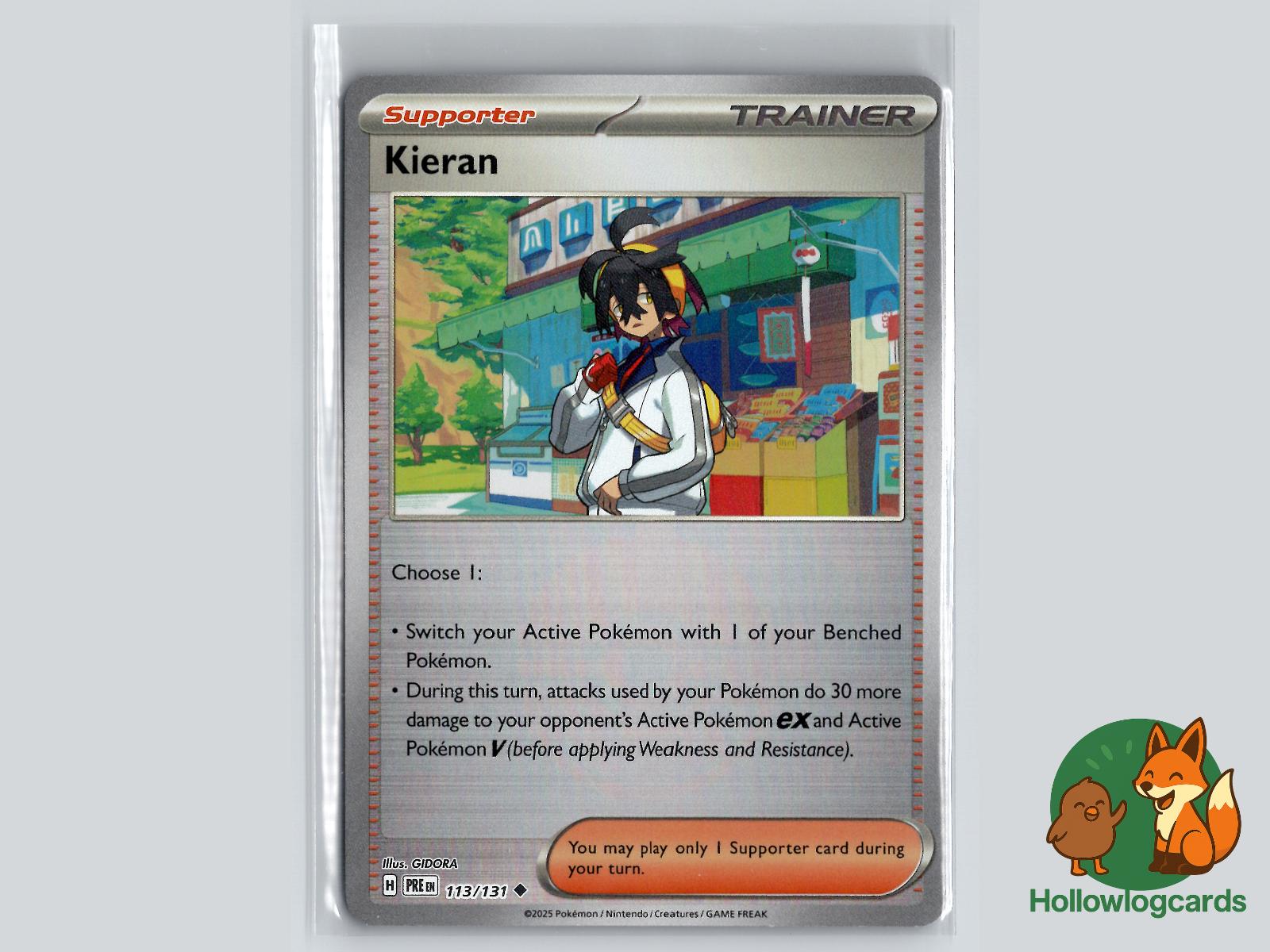 Kieran (113/131) - Prismatic Evolutions Pokémon Card