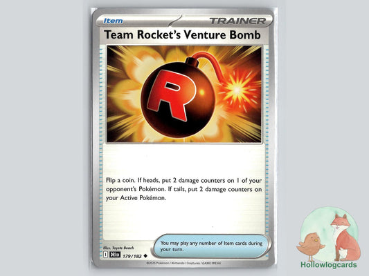 Team Rocket's Venture Bomb (179/182) - Destined Rivals Pokémon Card