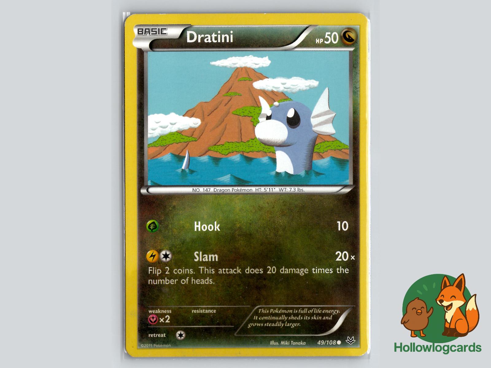 Dratini (49/108) - Roaring Skies Pokémon Card