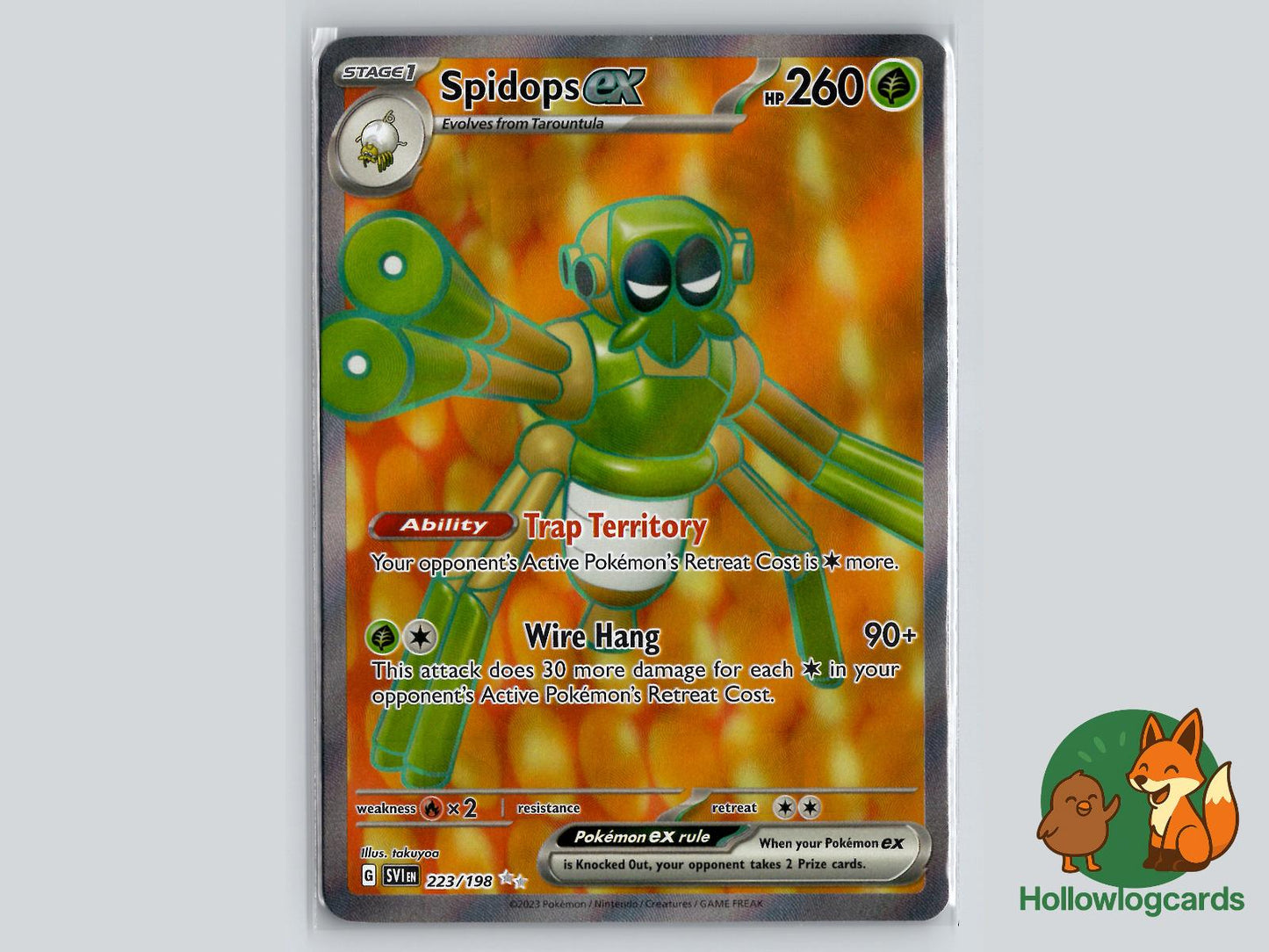 Spidops ex (223/198) - Scarlet & Violet Pokémon Card