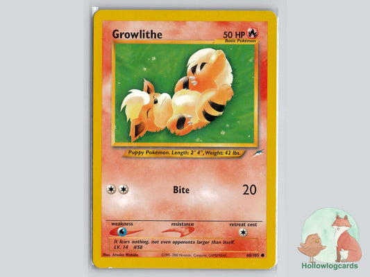 Growlithe (68/105) - Neo Destiny Pokémon Card