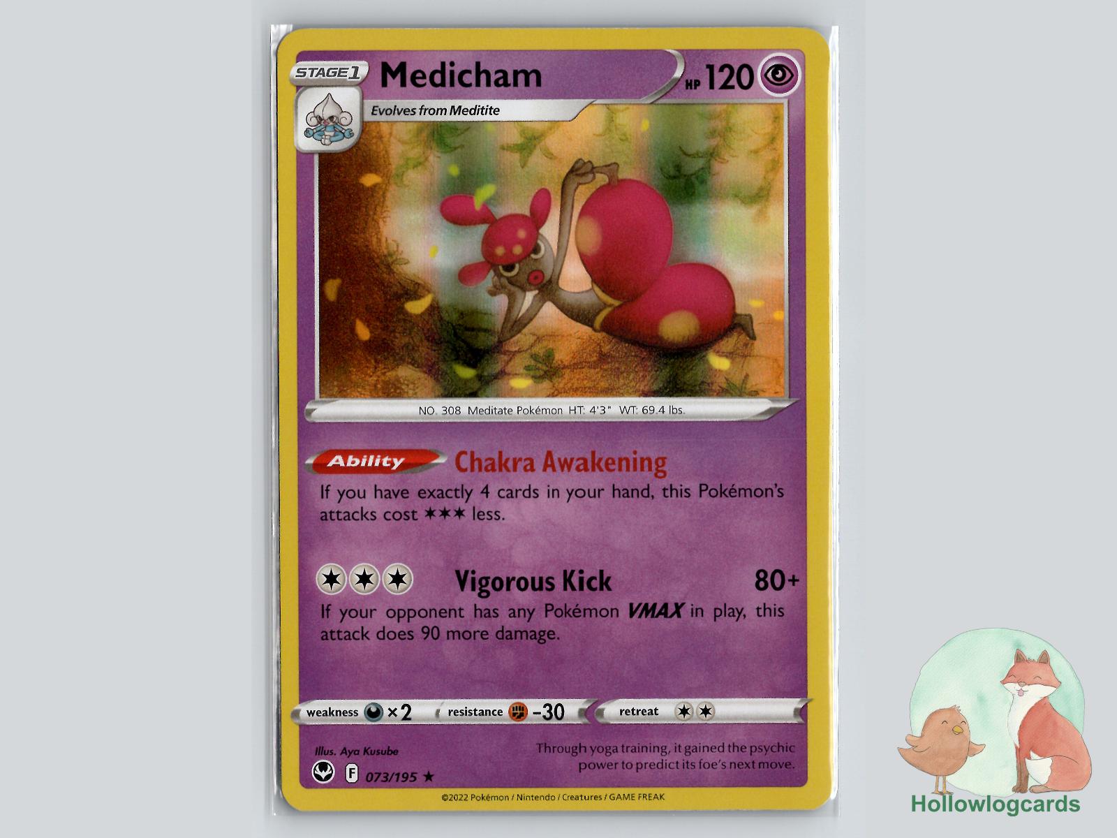 Medicham (073/195) - Silver Tempest Pokémon Card