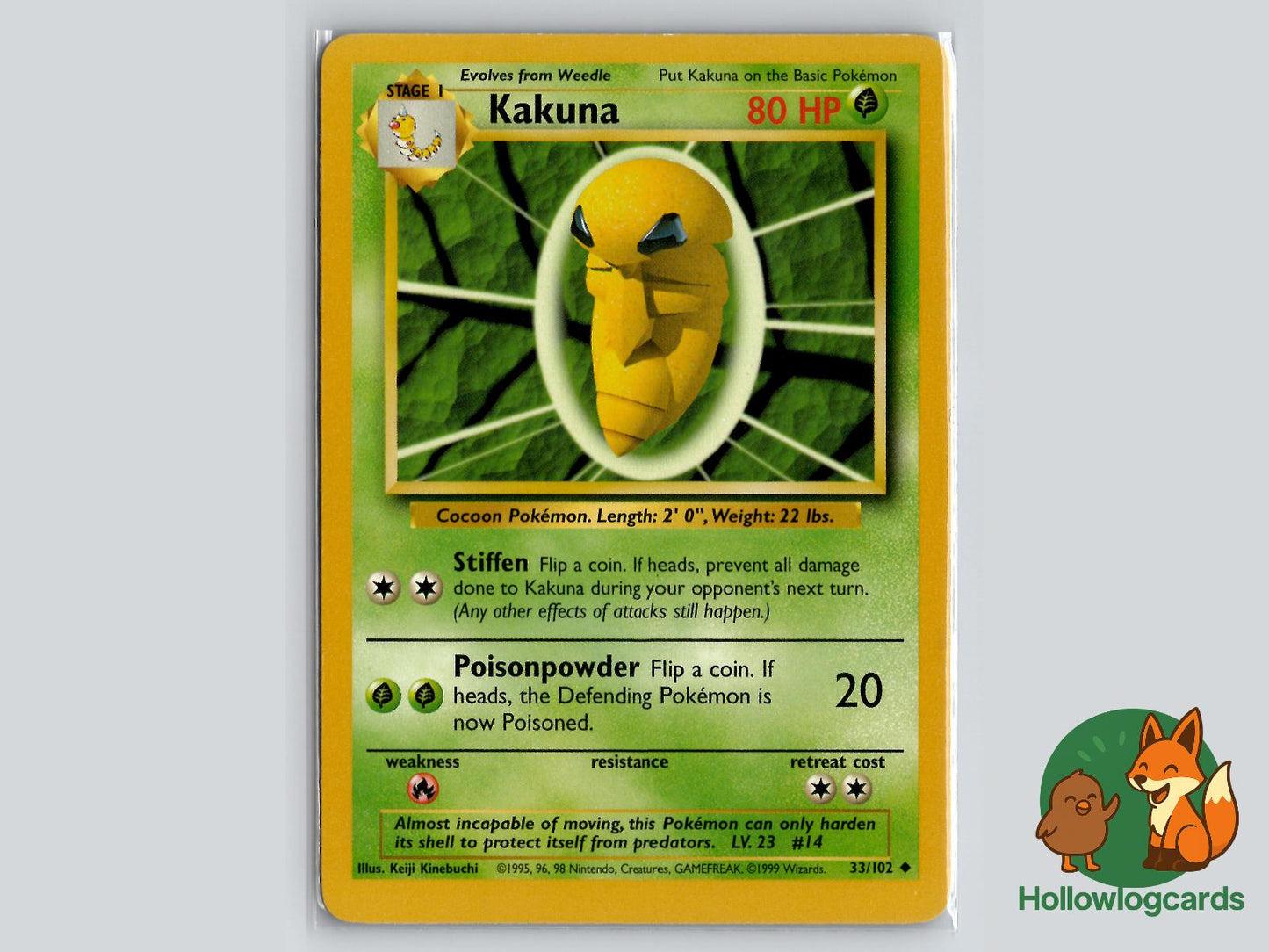 Kakuna (33/102) - Base Pokémon Card