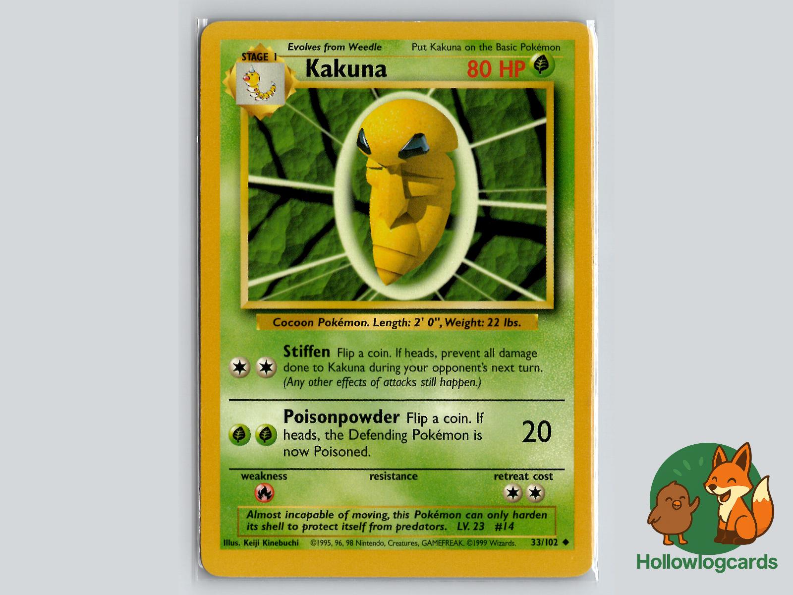 Kakuna (33/102) - Base Pokémon Card