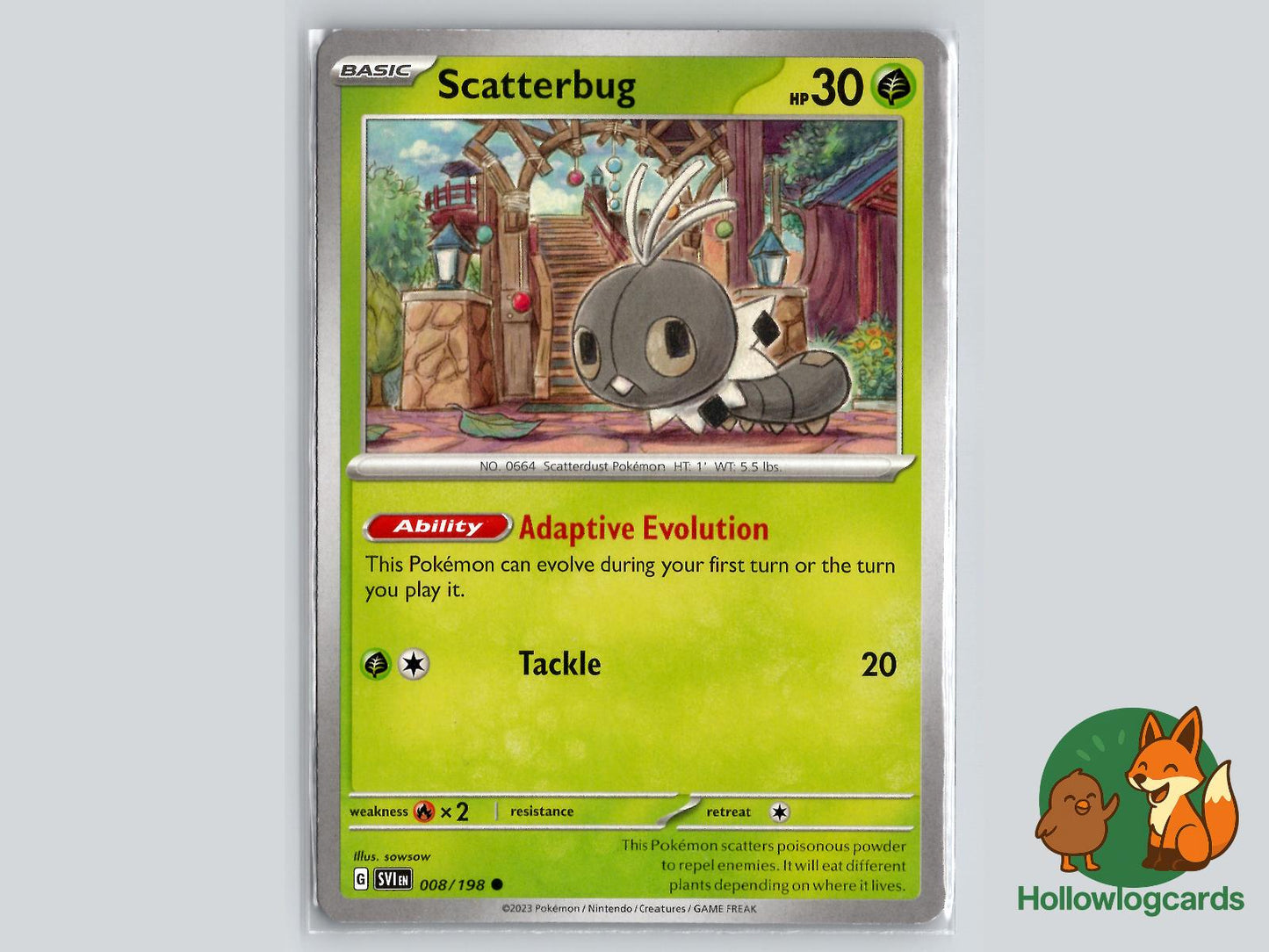Scatterbug (008/198) - Scarlet & Violet Pokémon Card