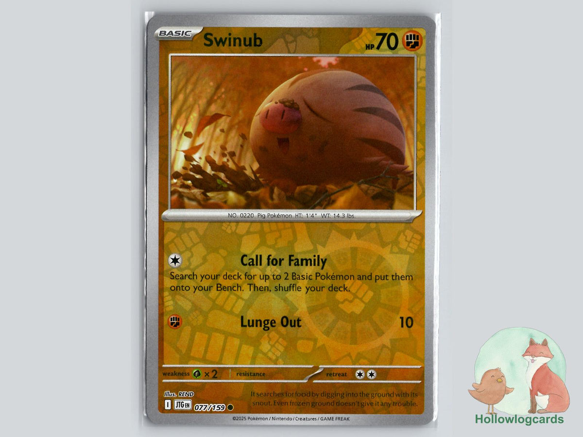 Swinub (077/159) - Journey Together Pokémon Card