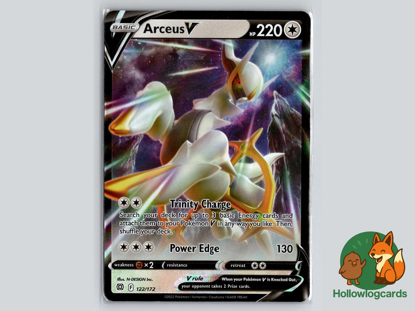 Arceus V (122/172) - Brilliant Stars Pokémon Card