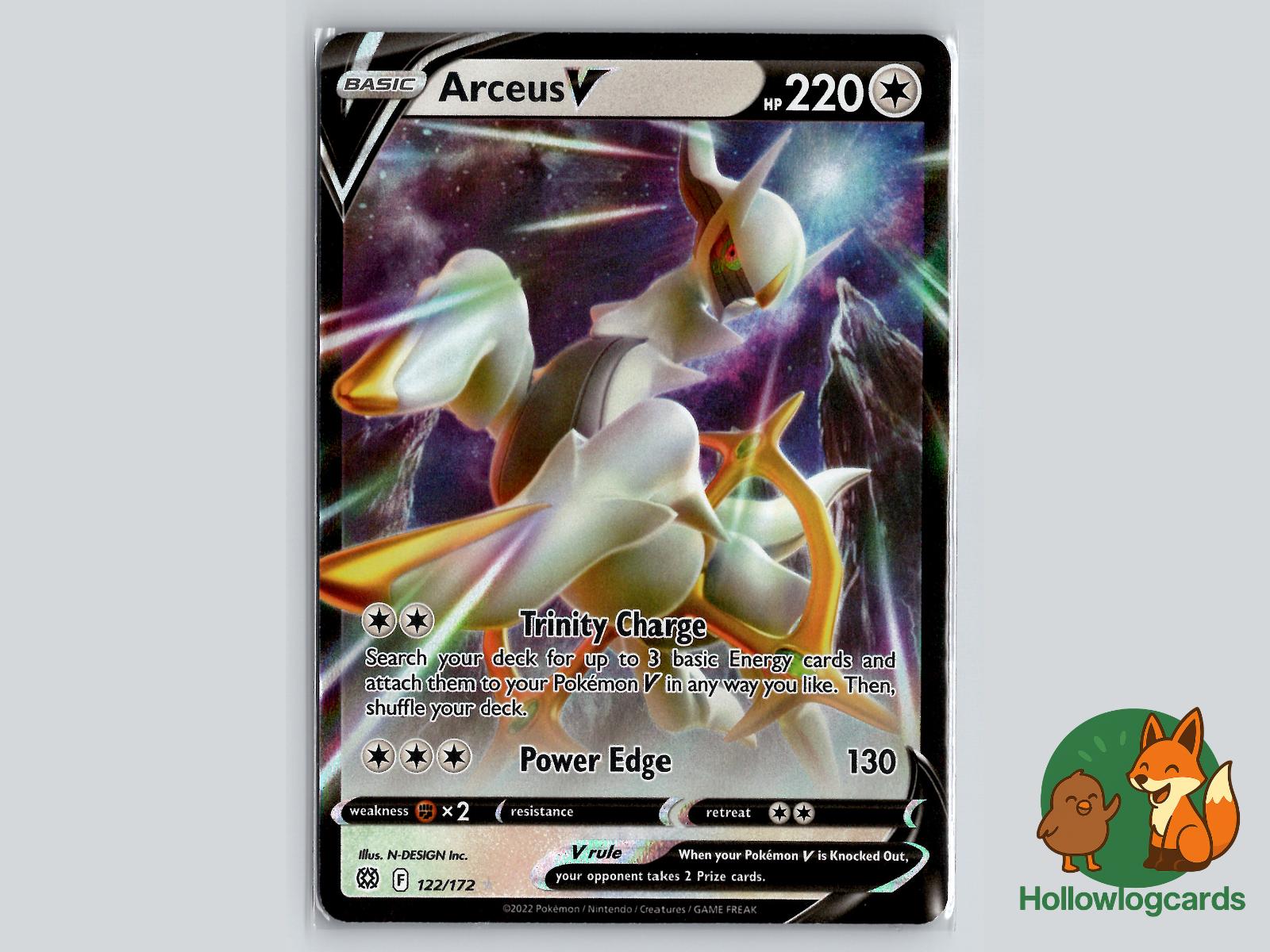 Arceus V (122/172) - Brilliant Stars Pokémon Card