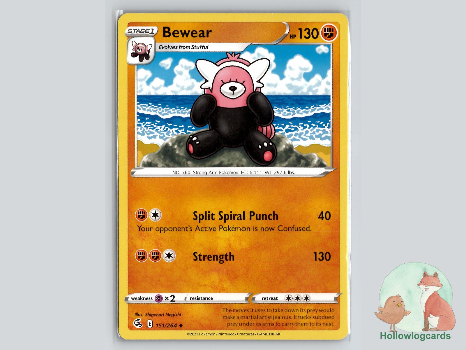 Bewear (151/264) - Fusion Strike Pokémon Card