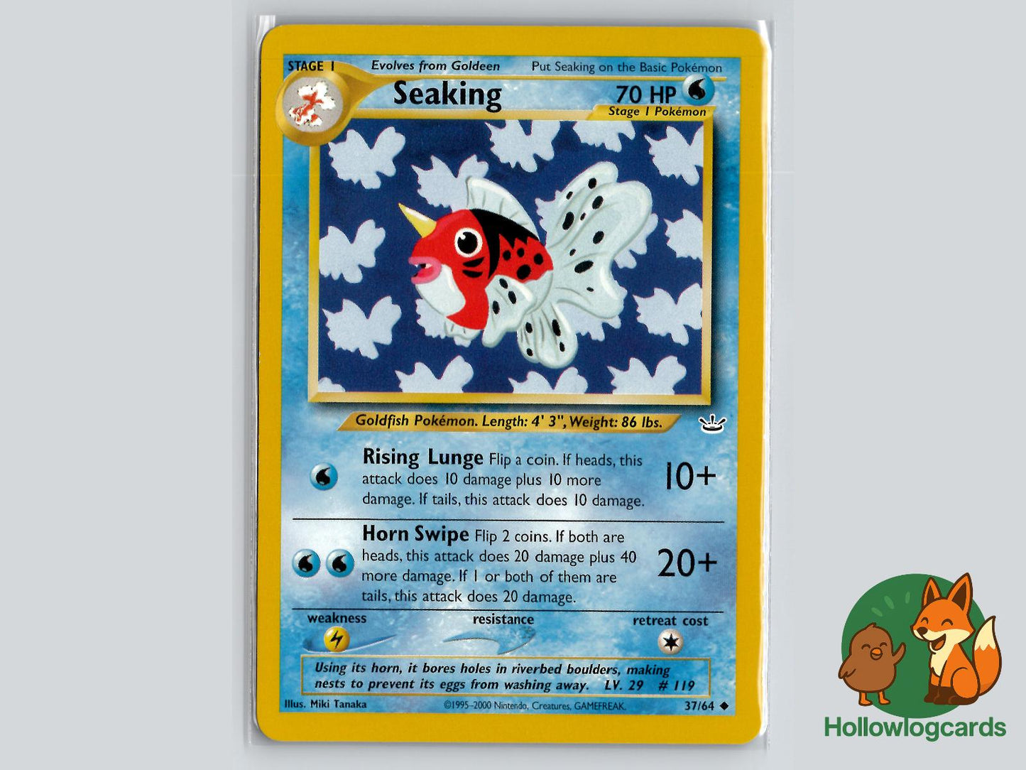 Seaking (37/64) - Neo Revelation Pokémon Card